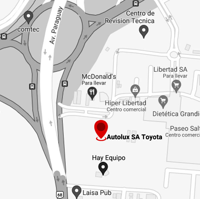 mapa autolux salta